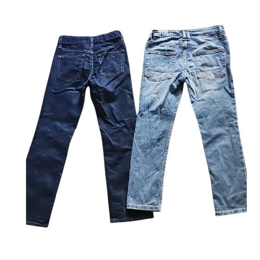 Old Navy Cat & Jack Boys Jeans Bundle Straight Skinny Blue Denim Size 10 Slim